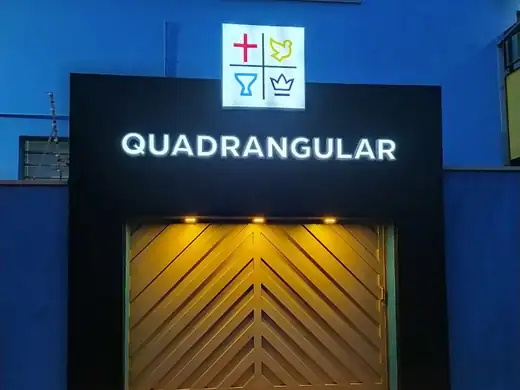 Letras caixa iluminadas — projeto Igreja Quadrangular pela Focco Luminosos